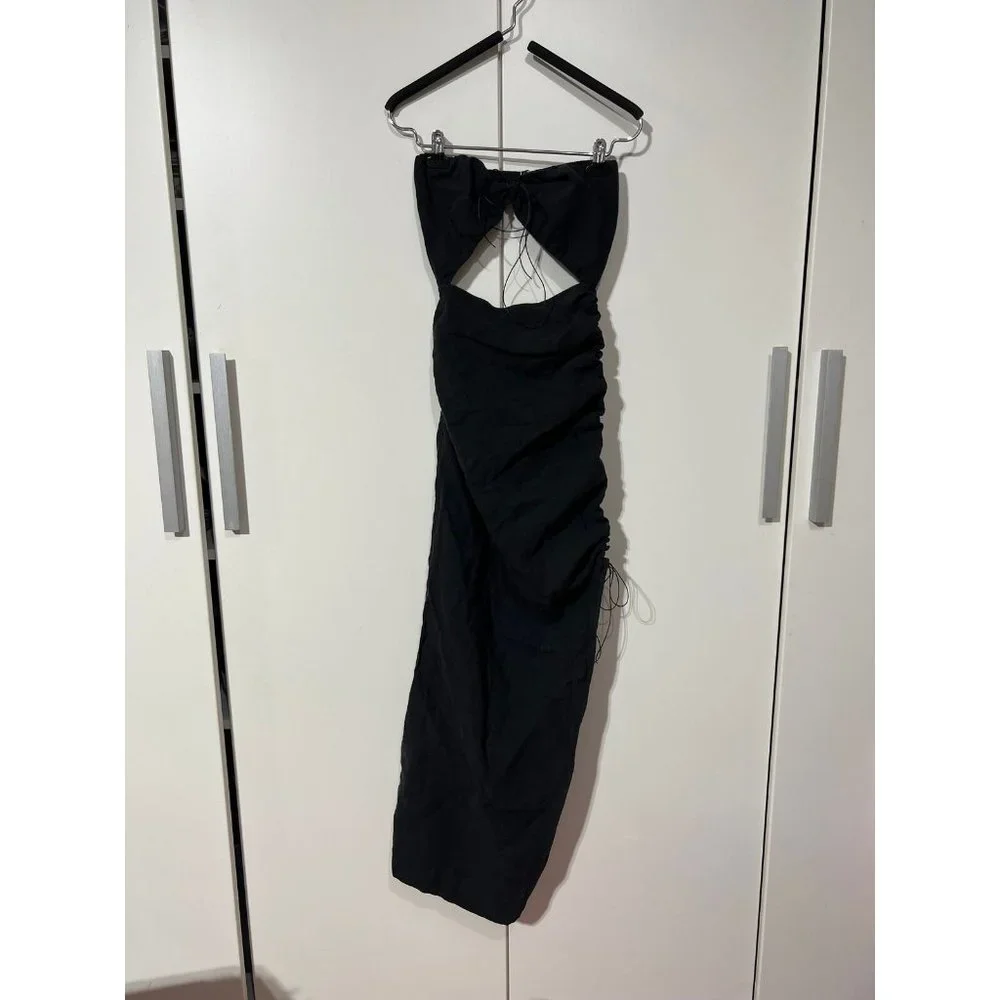 NEW Size 1 / S Natalie Rolt Aston Dress in Black REVOLVE MSRP $502 - Picture 4 of 6